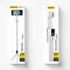 Dudao F18W Telescopic Selfie Stick with Tripod and Remote, 110 cm, White