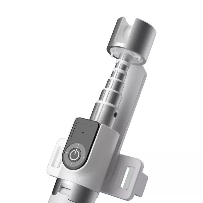 Dudao F18W Telescopic Selfie Stick with Tripod and Remote, 110 cm, White