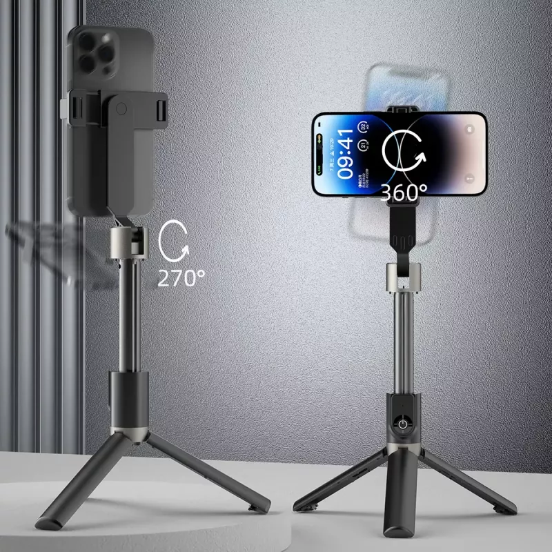 Dudao F18W Telescopic Selfie Stick with Tripod and Remote, 110 cm, White