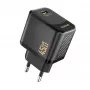 Wall charger Dudao A28 45W GaN USB-C, black — single-port fast charger