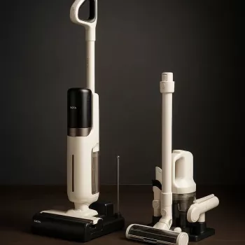 2-in-1 stick vacuum Dreame MOVA Tech K30 MIX — cordless battery, 18,000 Pa, 30 min runtime, dry & wet, bagless, 2.6 Ah, black/white