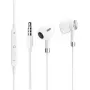 Wired Earphones Samsung Dawnkey Magnetic Earphone with 3.5 mm jack, White