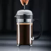 French Press coffee maker BODUM Chambord 8-cup, black frame with chrome and glass carafe
