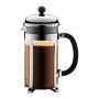 French Press coffee maker BODUM Chambord 8-cup, black frame with chrome and glass carafe