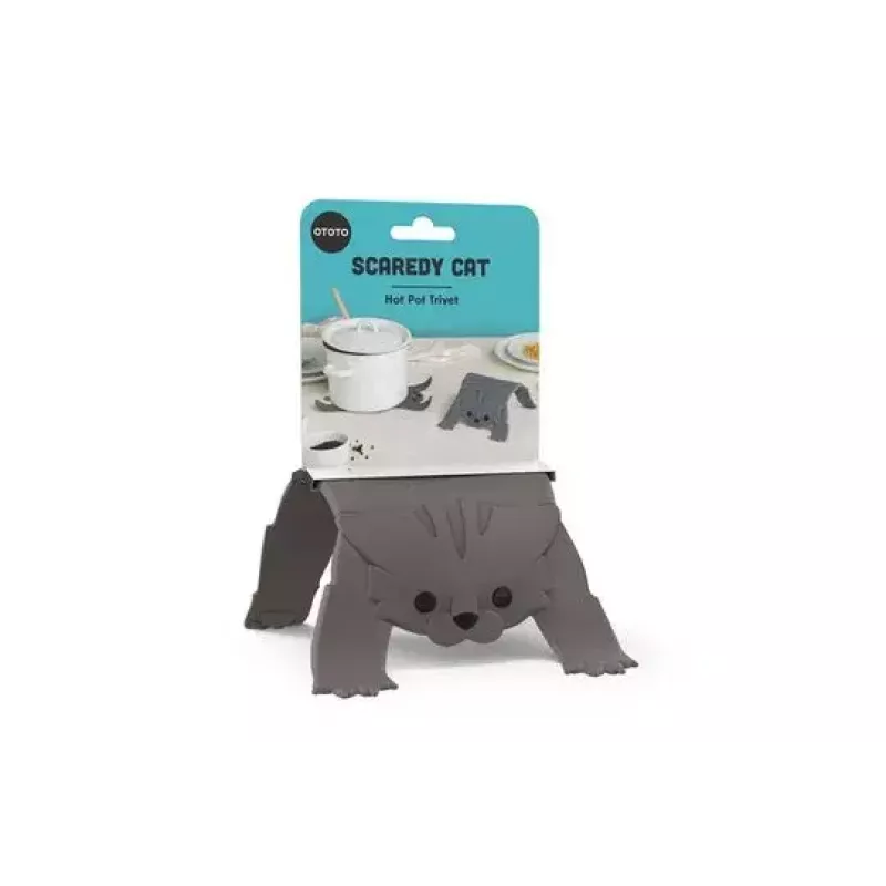 Trivet Ototo Design Scaredy Cat Silicone 139.7x266.7x5.08 mm