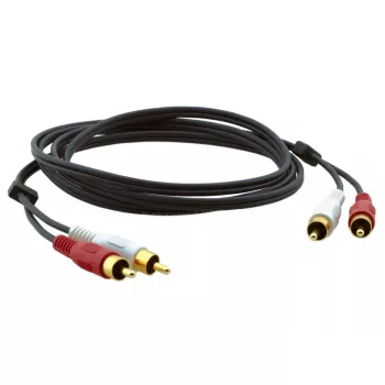 Audio Cable Kramer Electronics C-2RAM/2RAM-3 0.9m 2xRCA Black