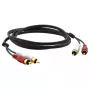 Audio Cable Kramer Electronics C-2RAM/2RAM-3 0.9m 2xRCA Black