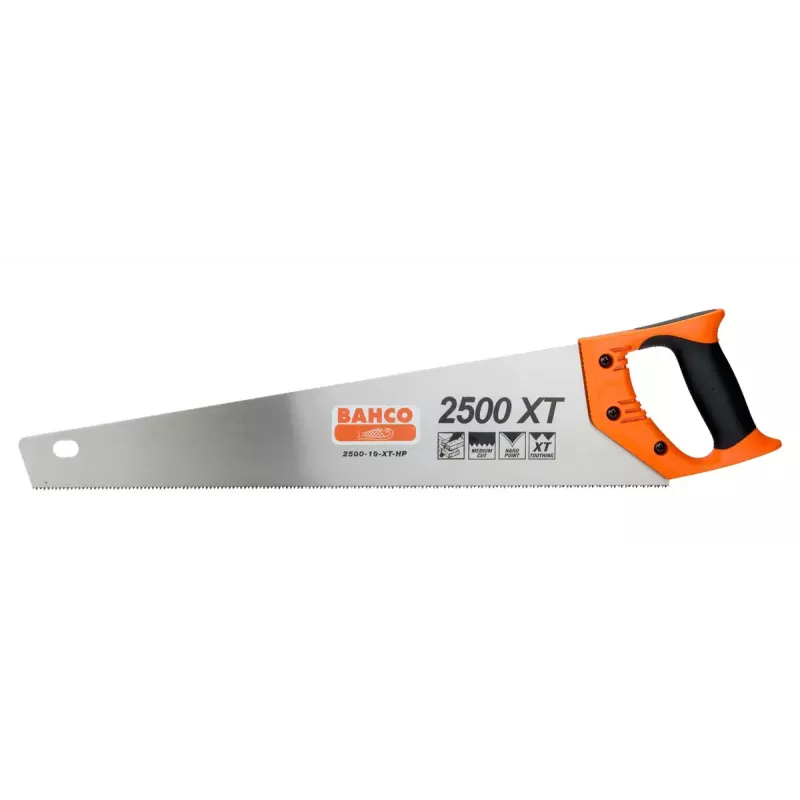 Backsaw Bahco 2500-19-XT-HP 47.5 cm Black Orange Stainless Steel
