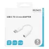 Mobile Phone Cable Deltaco USBC-1145 0.11m White
