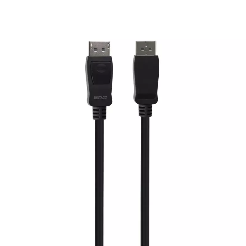 DisplayPort cable Deltaco DP8K-1050-LSZH 5 m Black