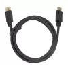 DisplayPort cable DELTACO DP-1020D-FLEX 2 m, DisplayPort to DisplayPort, male–male, Black