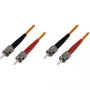 Fibre optic cable DELTACO FB-35, OM1 62.5µm, 5 m, 2×ST full duplex