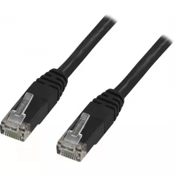 Networking Cable Deltaco TP-611S RJ-45 Cat6 1.5m Black