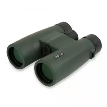 Binoculars Carson JR Series 10x42 BaK-4, compact roof-prism, black/green