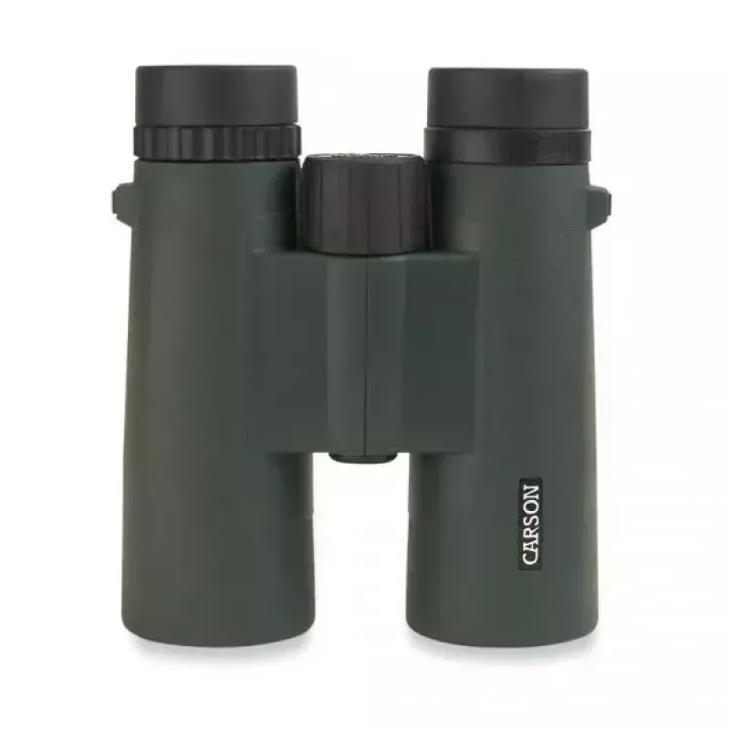 Binoculars Carson JR Series 10x42 BaK-4, compact roof-prism, black/green