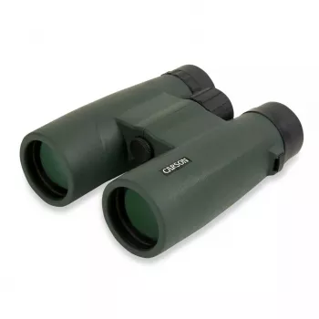 Binoculars Carson JR Series 10x42 BaK-4, compact roof-prism, black/green