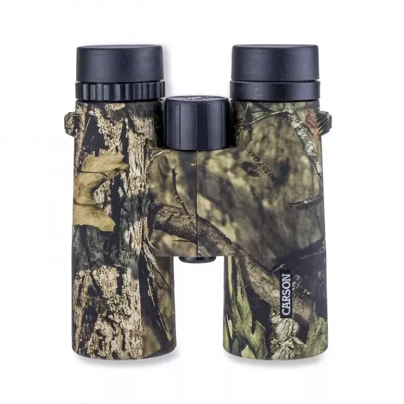 Binoculars Carson JR 10x42 BAK-4 Roof, compact camouflage design, 127×50.8×160 mm
