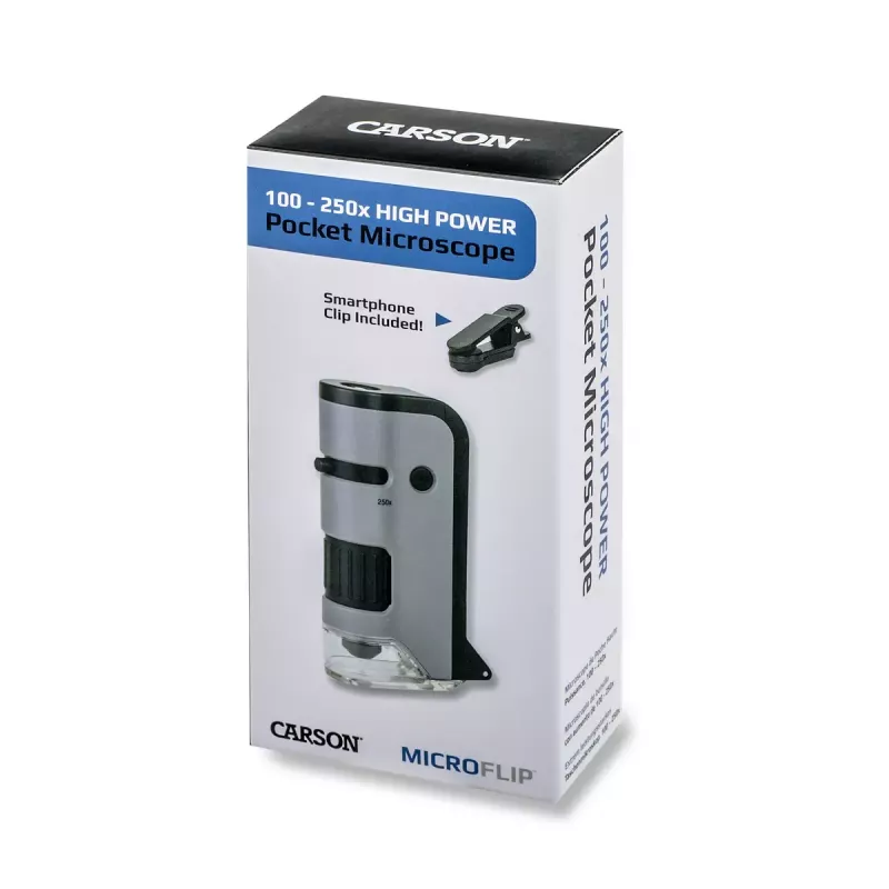 Digital microscope Carson MICROFLIP 250x Black Stainless steel