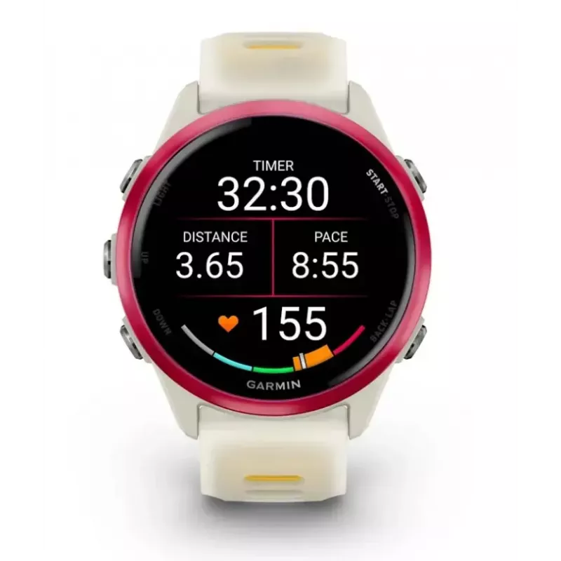 Sports smartwatch GARMIN Forerunner 570 42 mm, 1.2 inch AMOLED 390×390, GPS, Wi‑Fi, 8 GB, 42 g, silicone strap