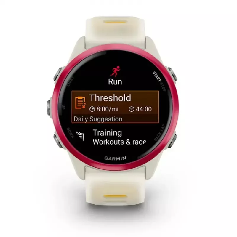 Sports smartwatch GARMIN Forerunner 570 42 mm, 1.2 inch AMOLED 390×390, GPS, Wi‑Fi, 8 GB, 42 g, silicone strap