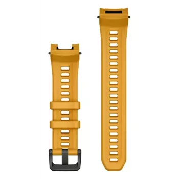 Band for Garmin smartwatch, 22 mm width, yellow, length 129 mm