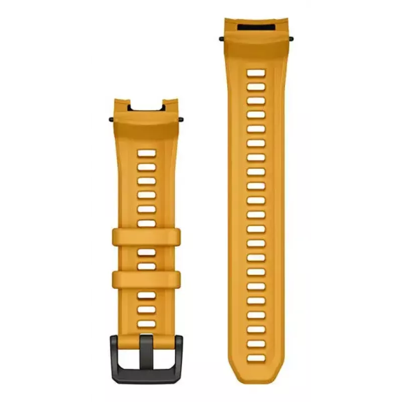 Band for Garmin smartwatch, 22 mm width, yellow, length 129 mm