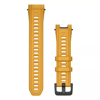 Band for Garmin smartwatch, 22 mm width, yellow, length 129 mm