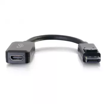 C2G 8in DisplayPort Male to HDMI Female Adapter Converter Black