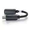 C2G 8in DisplayPort Male to HDMI Female Adapter Converter Black