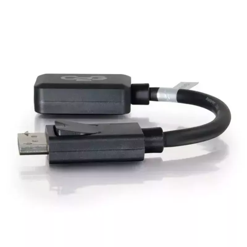 C2G 8in DisplayPort Male to HDMI Female Adapter Converter Black