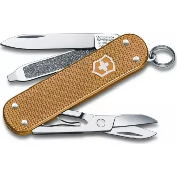 Pocket Knife Victorinox Classic SD Alox Wet Sand V-0.62 21.255G — Swiss Army multi-tool, small blade, nail file, scissors