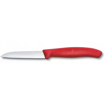 Kitchen knife Victorinox Swiss Classic 8 cm vegetable knife, red handle
