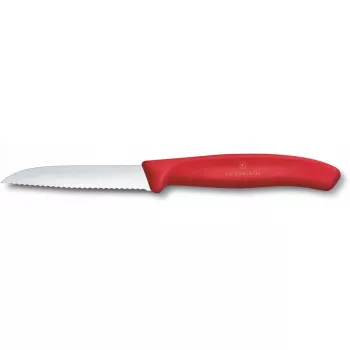 Kitchen knife Victorinox Swiss Classic 8 cm vegetable knife, red handle