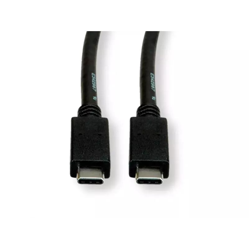 USB Cable VALUE 11.99.9057 USB 3.2 Gen 2 0.5m USB C Black