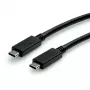 USB Cable VALUE 11.99.9057 USB 3.2 Gen 2 0.5m USB C Black