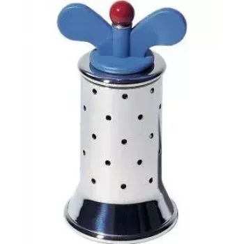 Seasoning Grinder Alessi 9098 Blue Stainless Steel Height 132 mm