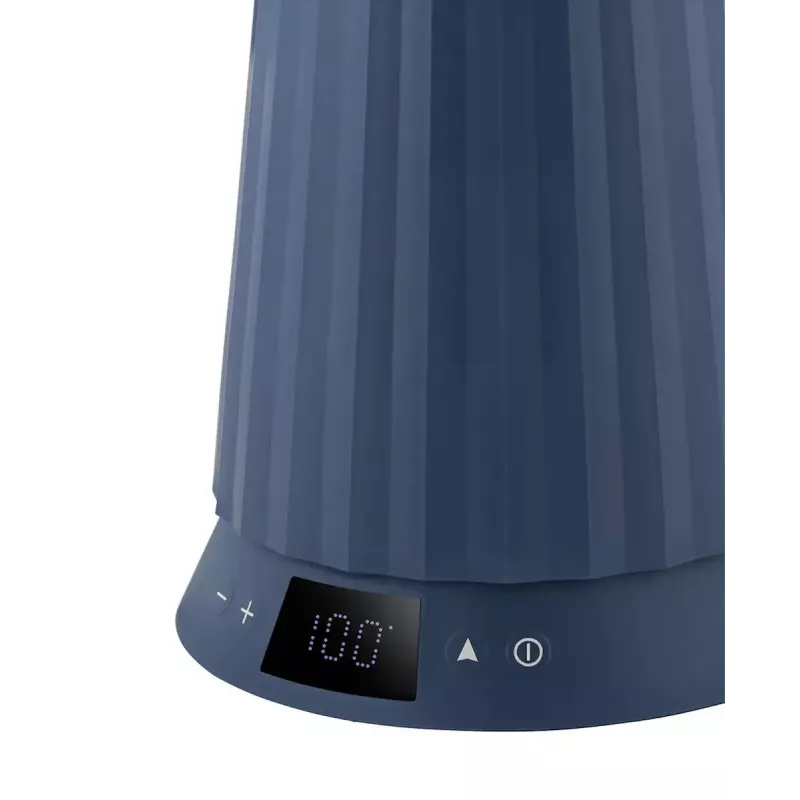 Electric kettle Alessi Plissé 1.0 L 2200 W blue, thermoplastic resin, hidden base, automatic shut-off