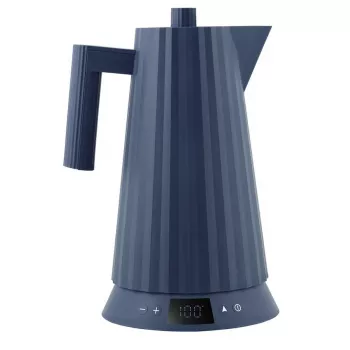 Electric kettle Alessi Plissé 1.0 L 2200 W blue, thermoplastic resin, hidden base, automatic shut-off