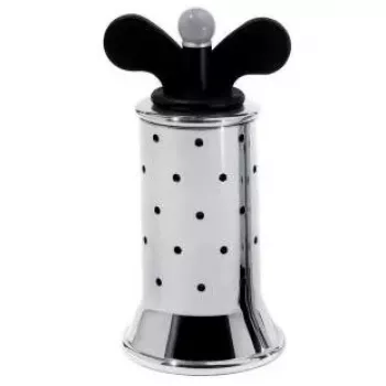 Seasoning Grinder Alessi 9098 B Black Stainless Steel Height 132 mm
