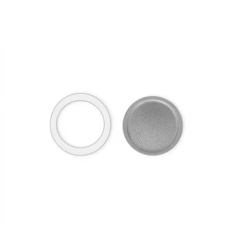 BIALETTI Filter Holder and Gasket Set for Coffee Maker, MPN 0800039