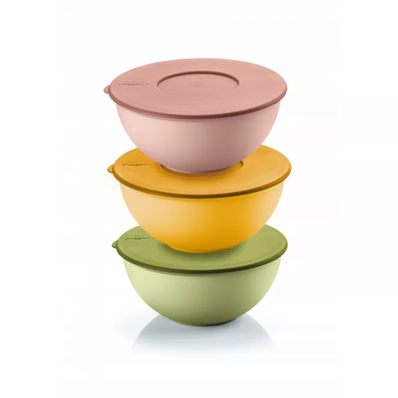 Food storage containers set Guzzini EVERYWHERE BIO 3 pieces (16 cm) assorted colors