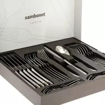 Flatware set Sambonet Taste 52553-81 24 pcs Chrome