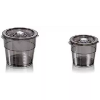 Food Storage Container Magic Vac ACO1005 Round Grey Transparent 100°C