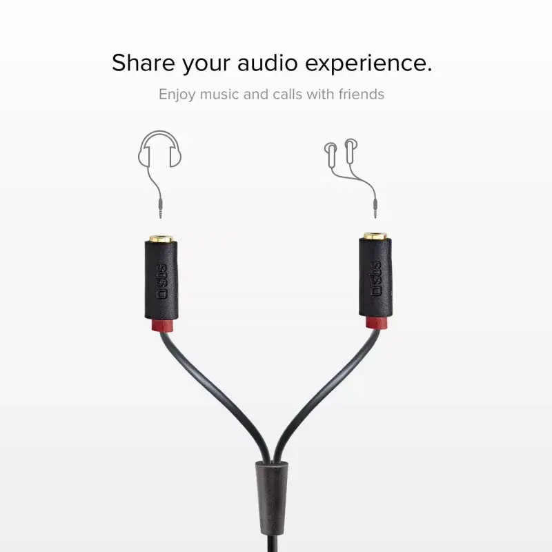 Audio stereo cable SBS Audio 3.5mm jack with splitter