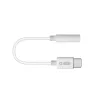 Mobile phone cable SBS TEINTJACKTYCFMW White 0.09m 3.5mm USB C