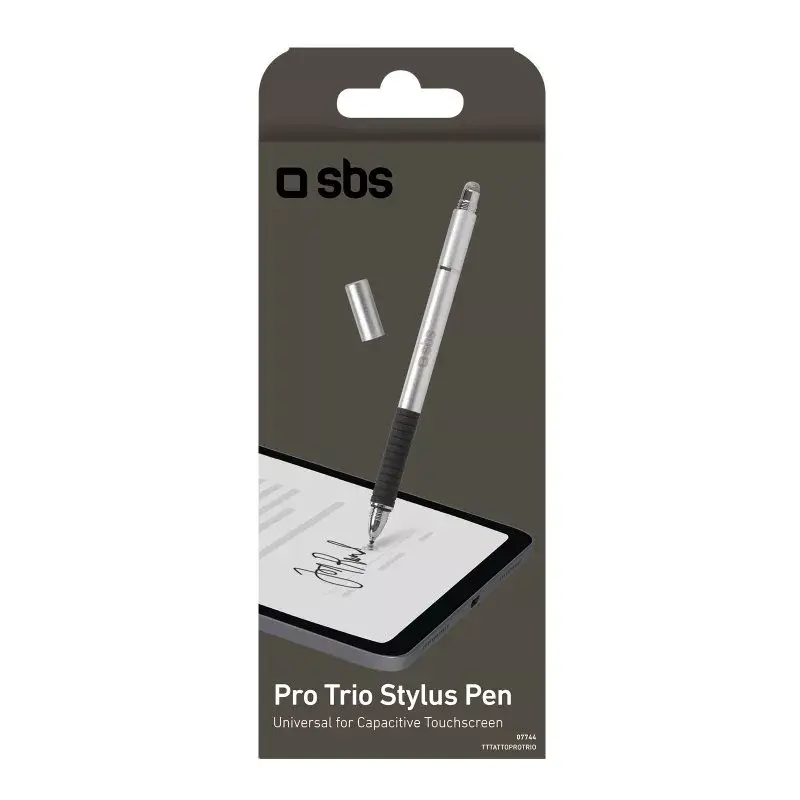 Stylus Pen SBS TTTATTOPROTRIO Black Silver Universal Mobile Compatibility