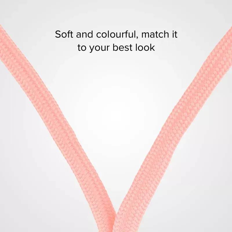 Neck strap for mobile phone SBS TEUNILACEP, pink fabric, 1 pc, length (pack) 200 mm