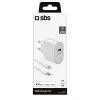Mobile device charger SBS TETRKITPD20LIGW Fast charging Indoor White