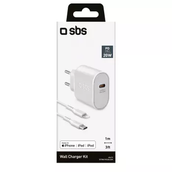 Mobile device charger SBS TETRKITPD20LIGW Fast charging Indoor White