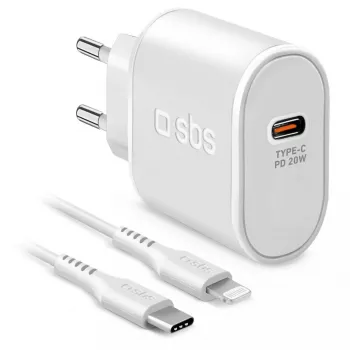 Mobile device charger SBS TETRKITPD20LIGW Fast charging Indoor White